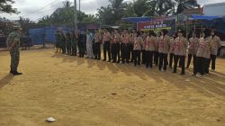 Danramil 03/Bunut Pimpin Karya Bakti Pembersihan Pasar Kuala Semundam