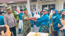 Danramil 01/Bkn Hadiri Upacara Memperingati HUT Kabupaten Kampar Ke -76 di Kecamatan Salo