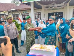 Danramil 01/Bkn Hadiri Upacara Memperingati HUT Kabupaten Kampar Ke -76 di Kecamatan Salo