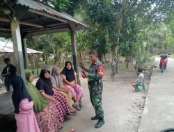 Jaga Hubungan Baik, Babinsa Melaksanakan Komsos Dengan Warga Binaan