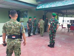 Dalam Rangka Kunker, Pangdam XIX/Tuanku Tambusai Singgah dan Bersilaturahmi di Makoramil 04/Pangkalan Kuras