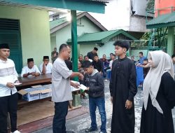 Keluarga Besar Koramil 01/Bkn Laksanakan Buka Puasa Bersama dan Menyerahkan Santunan Anak Yatim