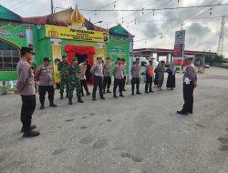 Sinergitas TNI–Polri Amankan Pos Pengamanan Idul Fitri KM 55 Bandar Sei. Kijang