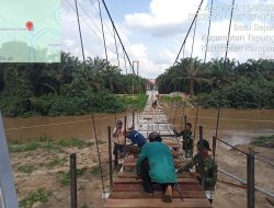 Gapura Berdiri Kokoh, Pembangunan Jembatan Garuda Batu Gajah Masuki Tahap Akhir dengan Progres 79,25%