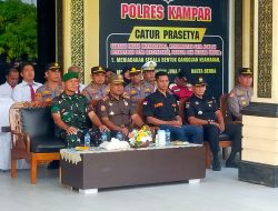 Perkuat Sinergitas, Danramil 01/Bkn Hadiri Gelar Apel Akbar Sabuk Kamtibmas 2026