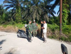 Babinsa Koramil 03/Bunut Intensifkan Patroli di Desa Merbau Untuk Antisipasi Karhutla