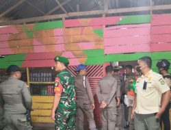Petugas Gabungan Melakukan Razia di Kabupaten Rokan Hulu