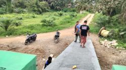 Finishing Pondasi, Jembatan Garuda Muara Musu Bersiap Untuk Tahap Pembesian