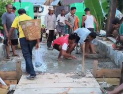 Satu Komando Bersama Rakyat, Satgas Kodim 0313/KPR Apresiasi Antusiasme Warga Gajah Bertalut