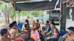 Tingkatkan Kerjasama Yang Baik, Babinsa Komsos Bersama Perangkat Desa Pekan Tebih