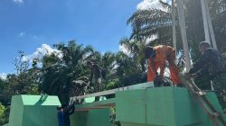 Bentangan Mulai Terbentuk, Rangka Kabel Penggantung Jembatan Garuda Sukses Dinaikkan