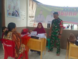 BABINSA 05/KAMPAR KIRI MONITORING KEGIATAN POSYANDU DI DESA BINAAN