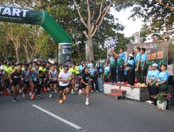 Dandim 0313/Kpr dan Forkopimda Kampar Hadiri Road Bhayangkara Run serta Olahraga Bersama Dalam Rangka Memperingati Hari Bhayangkara Ke-80