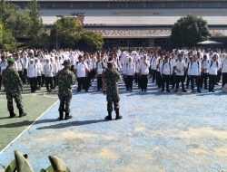 Perkuat Jiwa Nasionalisme, Babinsa Koramil 01/Bangkinang Beri Materi Wawasan Kebangsaan Kepada Siswa/i MPLS SMKN 1 Bangkinang