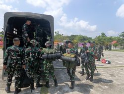 Sebanyak 150 Personil TIM Satgas TMMD Ke-129 Kodim 0313/Kpr Laksanakan Serpas Menuju Dess Pangkalan Terap