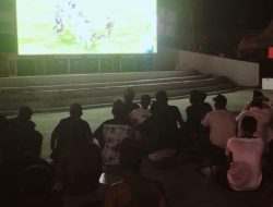 Babinsa Kecamatan Salo Gelar Nobar Piala Dunia Argentina Kalahkan Ingris 2-1