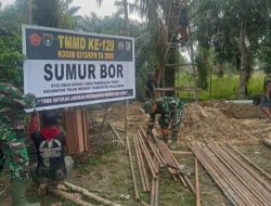Hari Pertama Pasca Upacara Pembukaan TMMD Ke-129 Kodim 0313/Kpr Pembuatan Sumur Bor di Pangkalan Terap Capai Progres 20 Persen