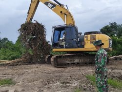Sasaran Fisik TMMD Ke-129 Kodim 0313/Kpr, Alat Berat Dikebut Untuk Peningkatan Badan Jalan 2,5 KM X 5 Meter
