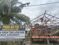 Masuki Hari Keempat, Pembangunan Rumah Ibu Asmawati di TMMD Ke-129 Kodim 0313/Kpr Tembus 25 Persen