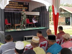 Perkokoh Karakter Bangsa, Satgas TMMD Ke-129 Kodim 0313/Kpr Gelar Penyuluhan Wawasan Kebangsaan di Desa Pangkalan Terap