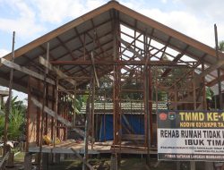 Setengah Jalan Menuju Hunian Layak: RTLH Ibu Timah di Desa Pangkalan Terap Capai Progres 50 Persen