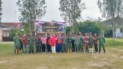 Peringati HUT Ke-1 Kodam XIX/Tuanku Tambusai, Koramil 05/KK Gelar Karya Bakti di Desa Pandau