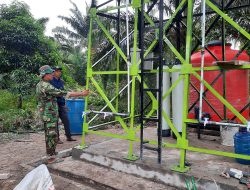 Instalasi Pipa Selesai 100%, Fasilitas Sumur Bor TMMD Ke-129 Kodim 0313/KPR Masuki Tahap Finis