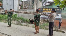TMMD Ke-129 Kodim 0313/KPR, Gotong- Royong Kerjakan Pembangunan MCK Masjid Al-Hijrah di Dusun 1 Capai. Progres 70%