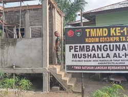 Berkat Gotong- Royong, Pembangunan Fasilitas Sanitasi Mushala Al-Hijrah Pangkalan Terap Dekati Tahap Akhir
