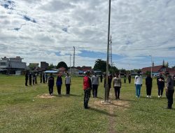 Serda Jefrijal Latih Calon Anggota Pasukan Pengibar Bendera