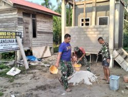 Pembangunan MCK Dusun 1 TMMD Ke-129 Kodim 0313/KPR Capai Progres 87%, Masuki Tahan Pemasangan Keramik
