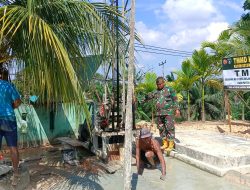Pengeboran Sumur Bor TMMD Ke-129 Kodim 0313/KPR di Desa Delik Tembus Kedalaman 42 Meter