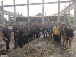 Memasuki H-3 Penutupan, Satgas TMMD Ke-129 Kodim 0313/KPR dan Warga Serbu’ Seluruh Titik Pembangunan di Pangkalan Terap