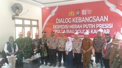 Dandim 0313/KPR Diwakili Danramil 05/KK Hadiri Ekspedisi Merah Putih Presisi Polda Riau di Kampar Kiri Hulu