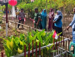 Meriahkan HUT RI, Babinsa Koramil 10 Kunto Darussalam Kodim 0313/KPR Pantau Pelombaan Kebersihan