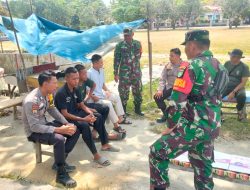 Babinsa Koramil 03/Bunut Bersama TNI-Polri Laksanakan Patroli Kamtibmas