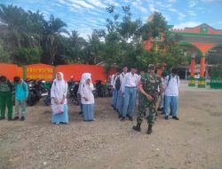 Peduli Dengan Generasi Muda, Babinsa Koramil 14/Kepenuhan Berikan Sosialisasi Bahaya Narkoba