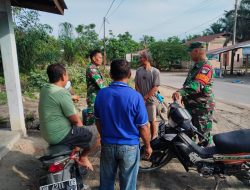 Kemarau Panjang, Danpos Pelalawan Intensifkan Patroli Pemantauan Karlahut Kewilayah Yang Rawan Kebakaran