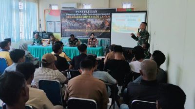 Tim Penyuluh Mabes TNI Dipimpin Brigjen TNI Sudarma Setiawan Gelar Edukasi Karhutla Dikecamatan XIII Koto Kampar dan Koto Kampar Hulu