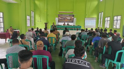 Edukasi Penanganan Karhutla, Tim Mabes TNI Gandeng Aparat Kecamatan dan Puluhan Warga Pelalawan