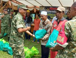 Tingkatkan Kepedulian Lingkungan, Tim Penyuluh Mabes TNI Gelar Komsos Karhutla di Rohul