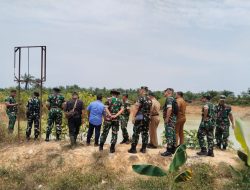 Pastikan Pasokan Air Penanganan Karhutla Siap, Tim Penyuluh Mabes TNI Dipimpin Brigjen TNI Andi Tjanwandi Tinjau Embung di Desa Kabun