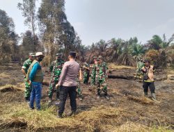 Tim Penyuluh Mabes TNI Dipimpin Brigjen TNI Dedy Zulkifli Tinjau Lokasi Pasca-Karhutla di Desa Langgam
